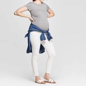 Isabel Maternity Crossover Panel Skinny Jeans